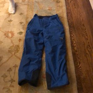 North face blue ski pants called garçons size large 14/16